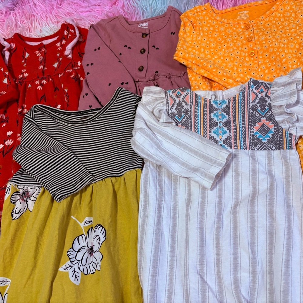 Jessica Simpson/Tea/Carters/George Baby Rompers Long Sleeve 6/9M - Picture 3 of 9